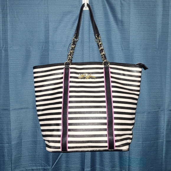 Betsey Johnson Handbags - Betsy Johnson Striped Shoulder Bag